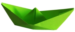 Лодка оригами