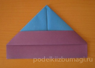Пилотка оригами из бумаги