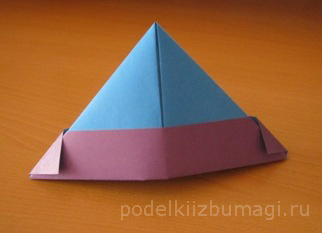 Шапка-оригами из бумаги