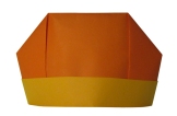 Китайская шапка оригами из бумаги