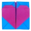коробочка оригами с сердечком